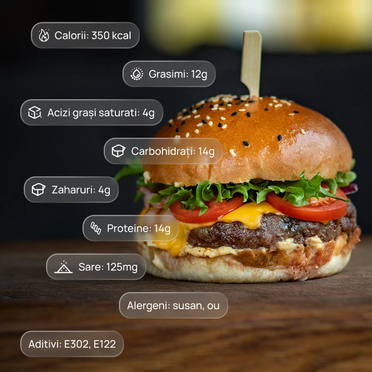 Valori nutriționale automatizate